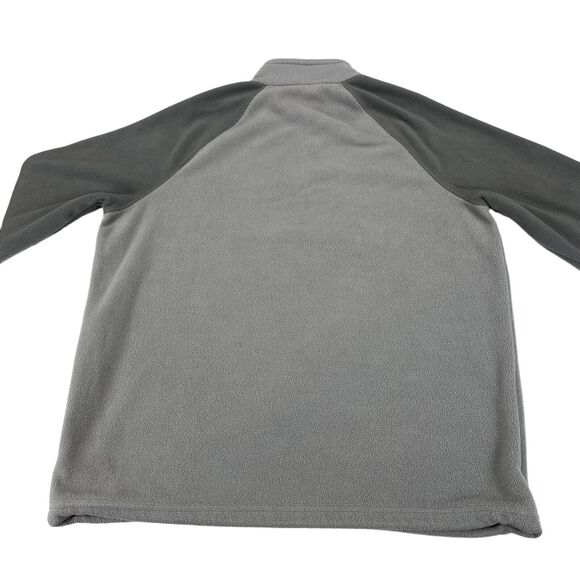 Cabela's Pullover Men's Large Gray Fleece Long Sleeve Mock Neck Quarter Zip - Picture 2 of 12